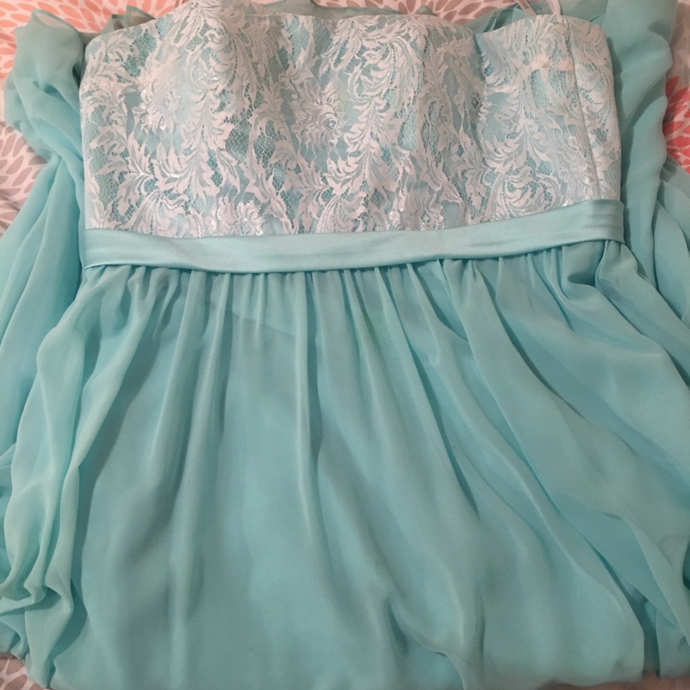 Blue bridesmaid dress